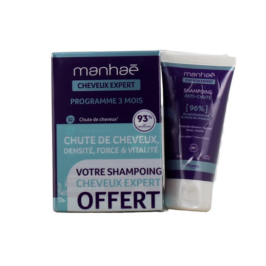 Manhaé Cheveux Expert Set Programa 3 Meses + Champú Anticaída