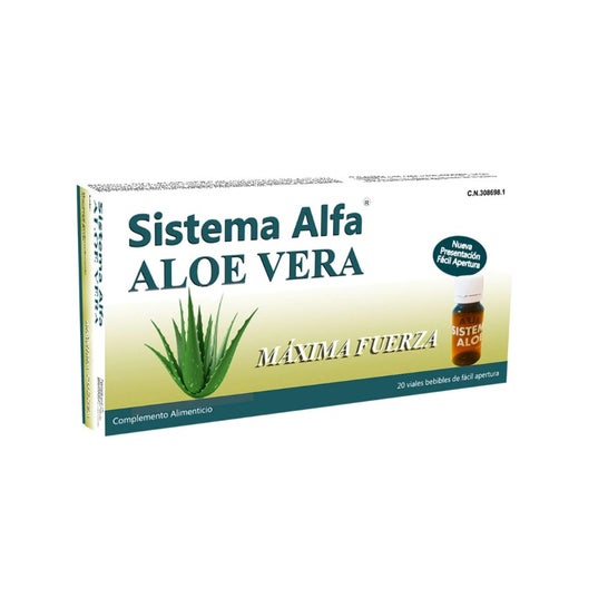 Sistema Alfa Aloe Vera Máxima Fuerza 20 viales