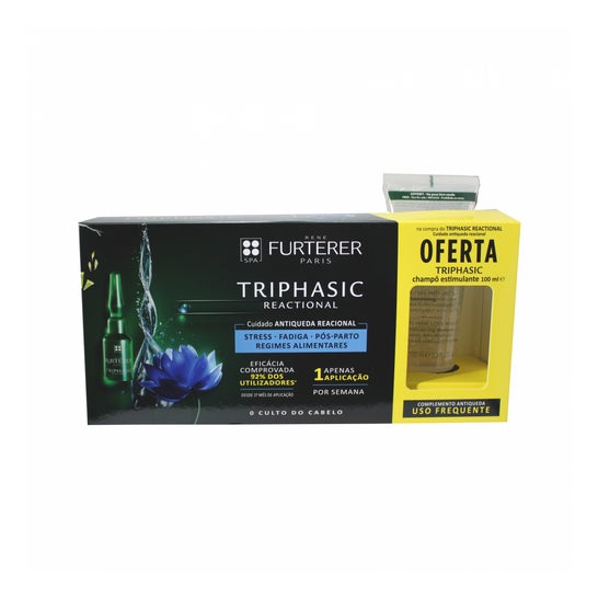 René Furterer Triphasic Reactional 12 Fiale 5ml + Shampoo