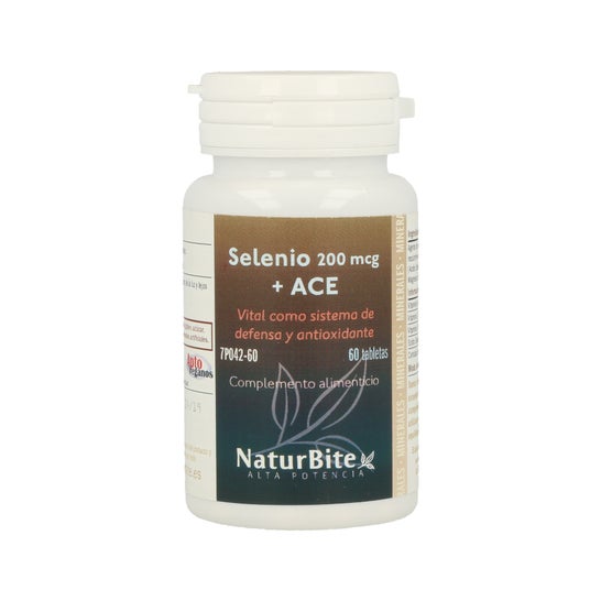 Naturbite Selenium 200mcg + Ace 60 tabletten