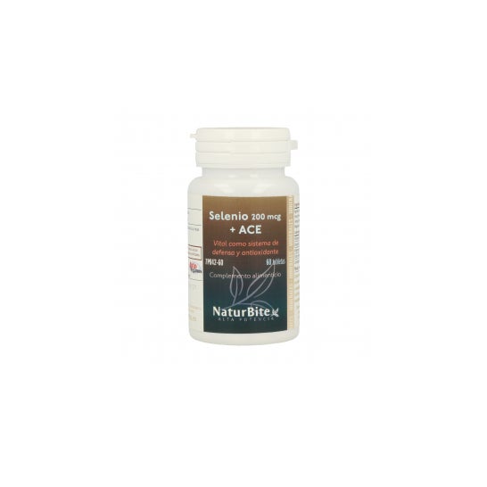 Naturbite Selenium 200mcg + Ace 60 Compresse