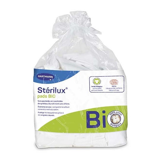 Sterilux Pads Organisch Rect Katoen Corp 8X10Cm B180