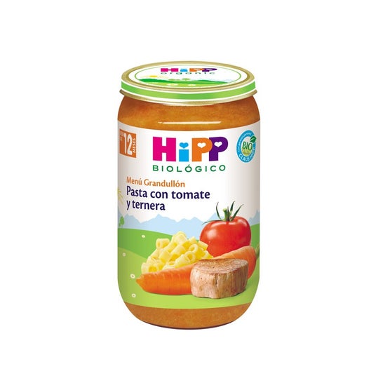 Hipp Potito Pasta Tomate Ternera Bio +12M 250g