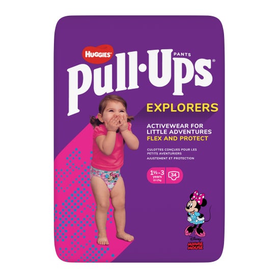 Huggies Pants Pull-Ups Pannolino ragazza T/5 34pcs