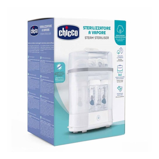 Chicco Baby Bottle Steam Steriliser Set
