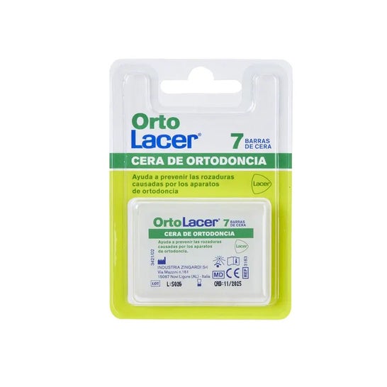 Ortolacer Wax orthodontie beschermende kras 7 repen Ortolacer Wax orthodontie beschermende kras 7 repen