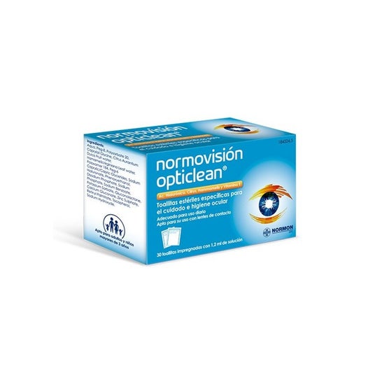 Normovision Opticlean Style Wipes 30 Units