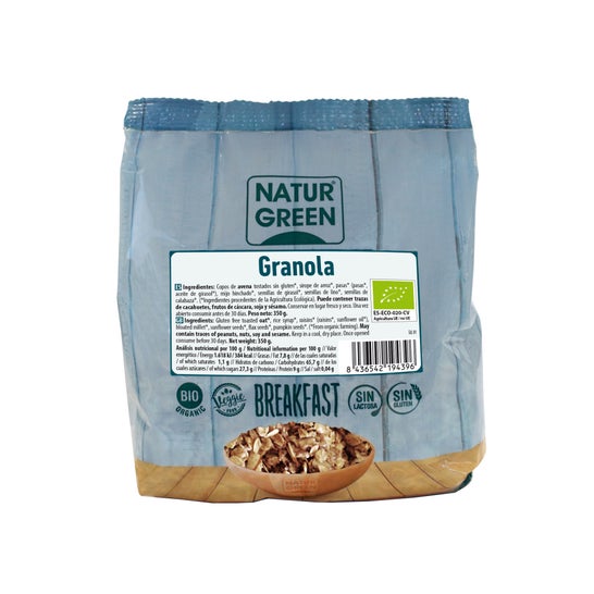 Natur-green Granola Glutenvrij Bio 350 G