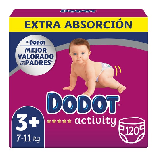 Dodot Paales Activity Extra Size 3 120 uds