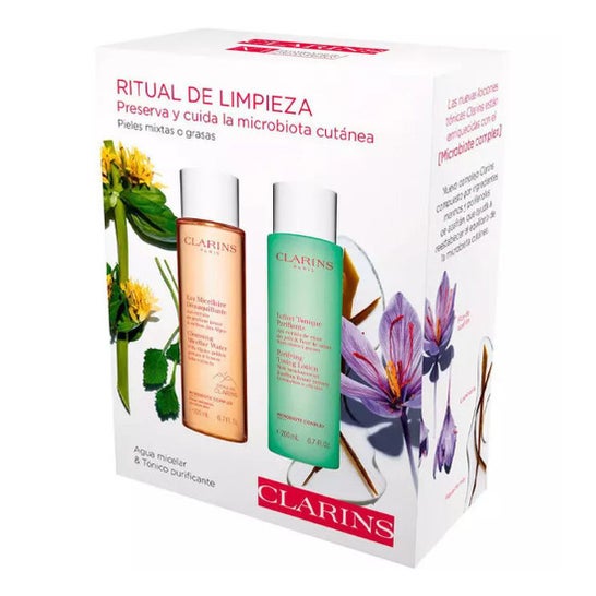 Clarins Pack Woda micelarna 200ml + Tonik oczyszczający 200ml