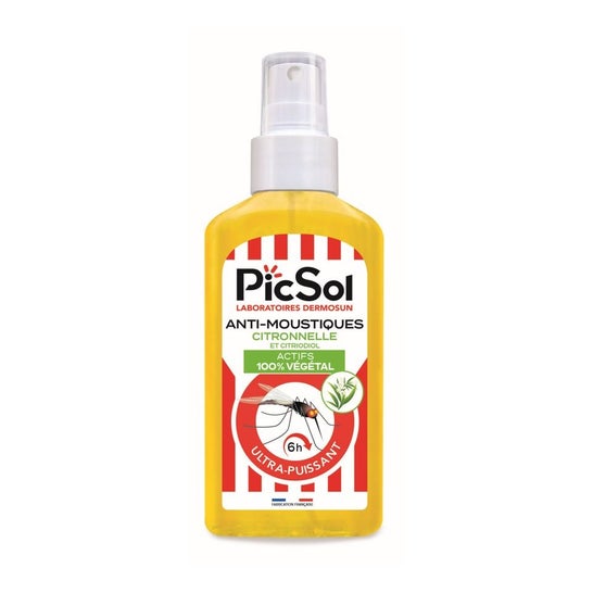 PicSol Spray Citronnelle Actifs 100% Naturels