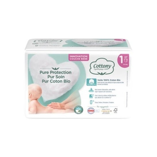 Pañal Algodón T1 2-5Kg 27Unts