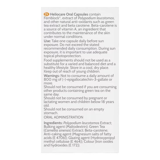 Heliocare Cápsulas Oral 90caps Heliocare Cápsulas Oral 90caps