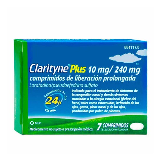 Clarityne Plus 10mg/240mg 7 comp