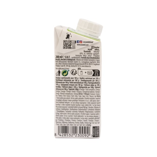 Ecomil Crema Ecológica de Coco para Cocinar 200 ml