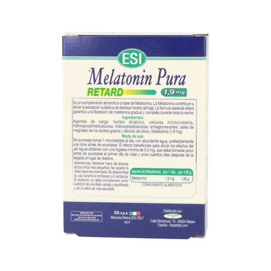 ESI Melatonin Pura Retard 1.9mg 60caps