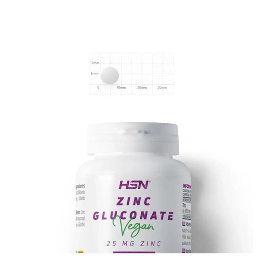 HSN Gluconato de Zinc 25 mg Zinc 120 comp
