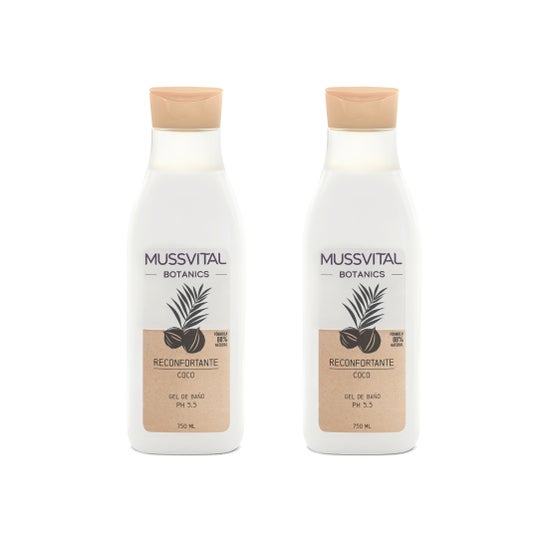 Mussvital Botanics Gel de Baño Coco 2x750ml