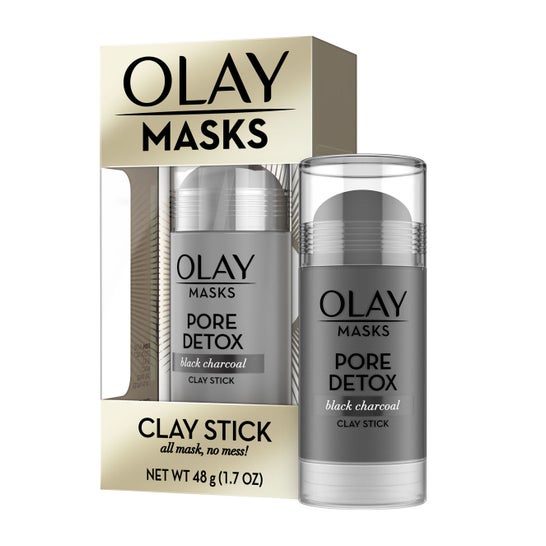 Olay-Masken Lehmstab Porenentgiftung Schwarzkohle 48 g