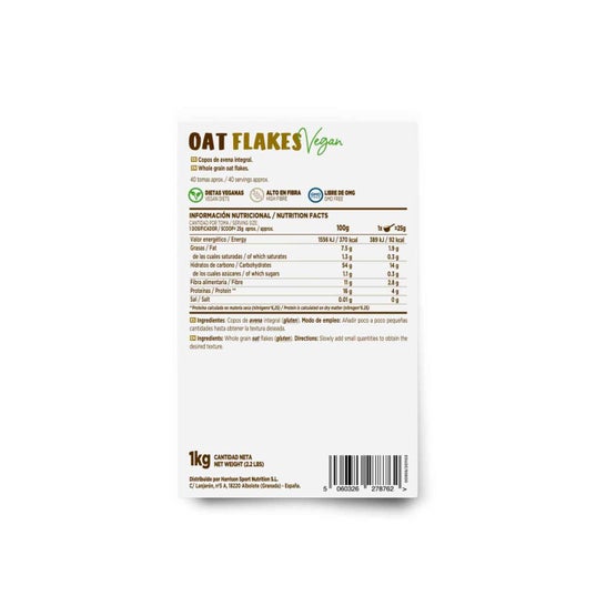 HSN Copos de Avena Integrales Finos 1kg