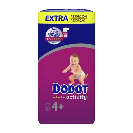 Dodot Activity Pañales T4 Extra 52uds