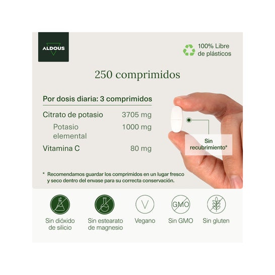Aldous Citrato de Potasio 250 comp