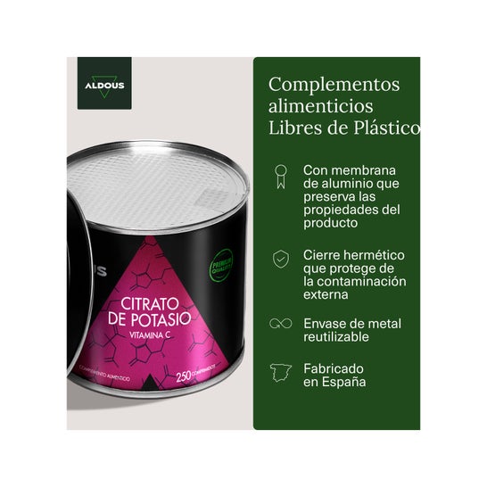 Aldous Citrato de Potasio 250 comp