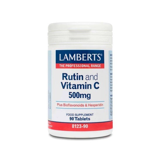 Lamberts Rutina y Vitamina C 500mg + Bioflavonoides 90comp