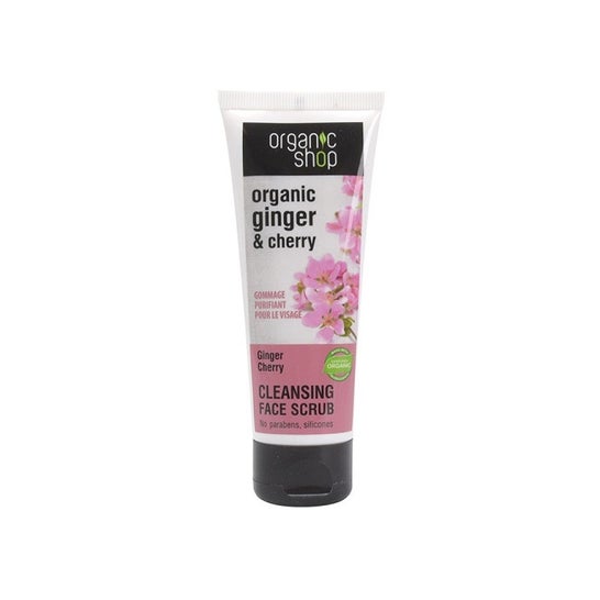 Organic Shop Peeling Facial Limpiador Jengibre y Cerezas 75ml