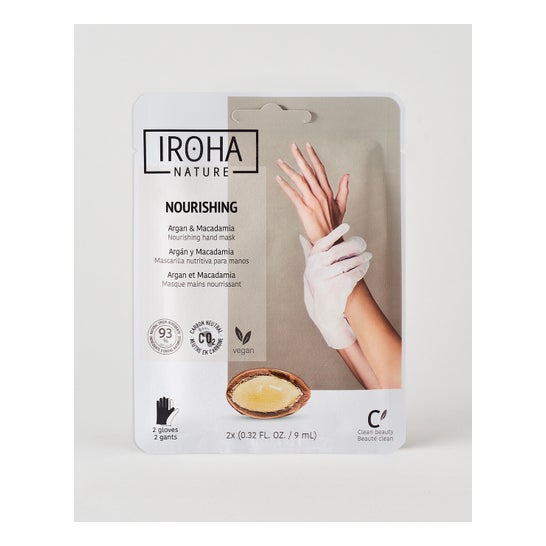 Iroha Nature Guantes Mascarilla Aceite de Argán Macadamia 20ml