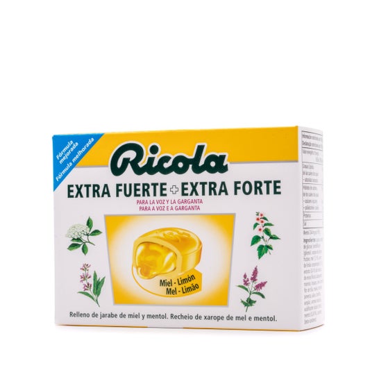Ricola Caramelos Extra Fuerte Miel Limón 51g
