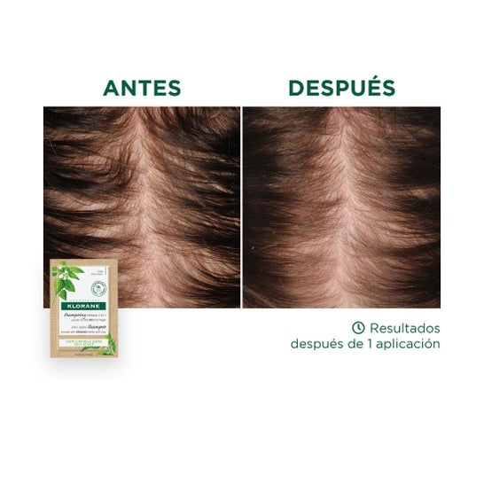 Klorane Mascarilla Champú 2 en1 a la Ortiga 8 Sobres x 3 gr