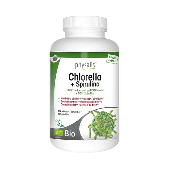 Physalis Chlorella + Spirulina 500caps