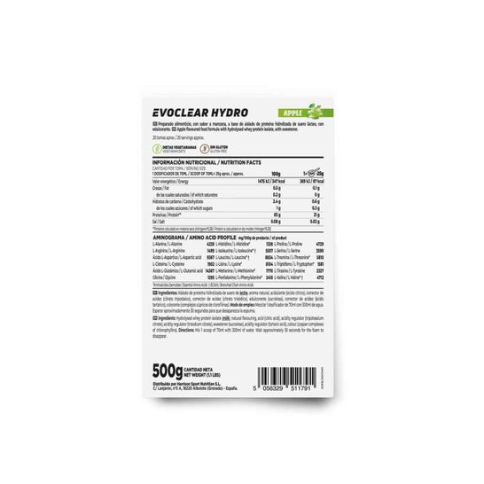 HSN Evoclear Hydro Manzana 500 g