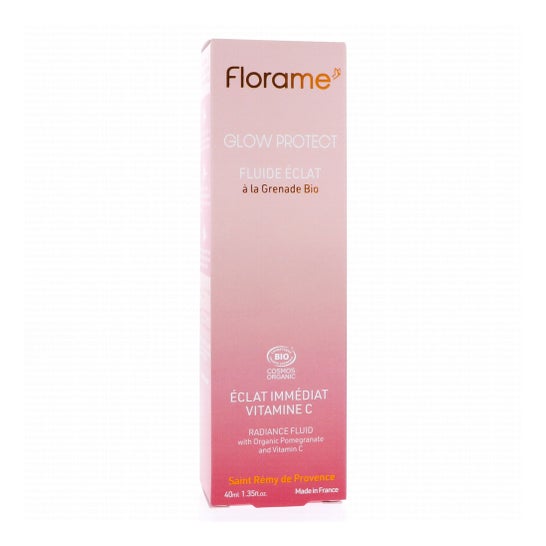 Florame Glow Protect Fluido Iluminador Granada Bio 40 ml