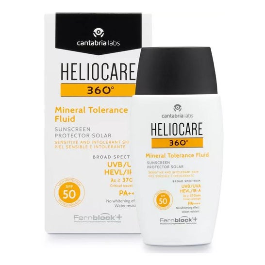 Heliocare 360º Mineral Tolerance Fluid Spf50 + 50ml Heliocare 360º Mineral Tolerance Fluid Spf50 + 50ml
