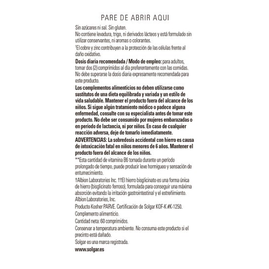 Solgar Fórmula VM-2000 60 comp
