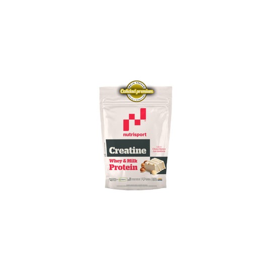 Nutrisport Creatina Creapure® & Proteína Choco Blanco con Avellana 500g