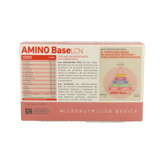 LCN Amino Base Sabor Frutos Rojos 30 sobres