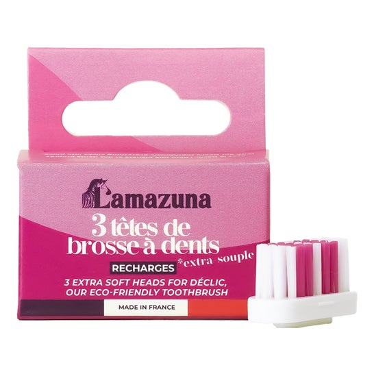 Lamazuna tandbørstehoved Refill 3 stk