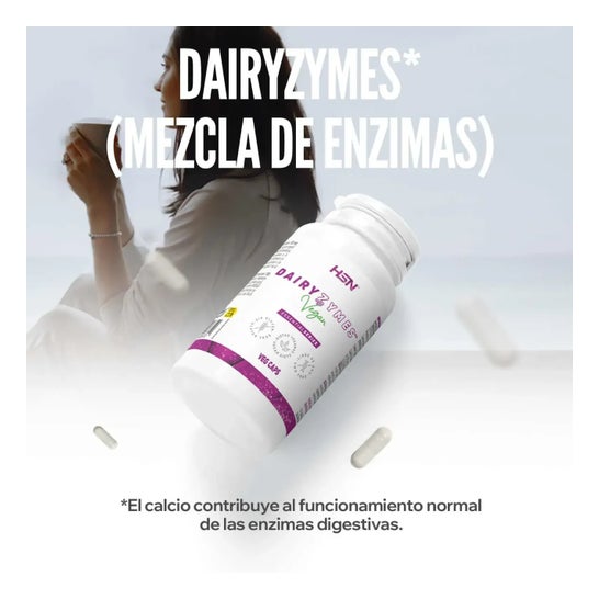 HSN Dairyzymes Mezcla de Enzimas 120 vcaps