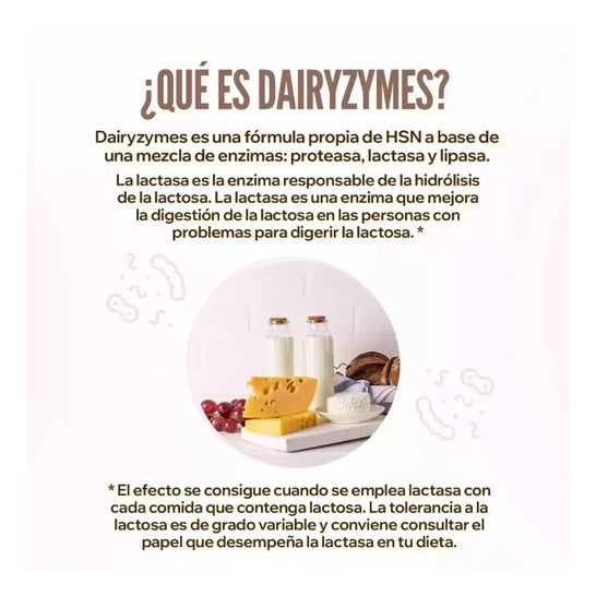 HSN Dairyzymes Mezcla de Enzimas 120 vcaps