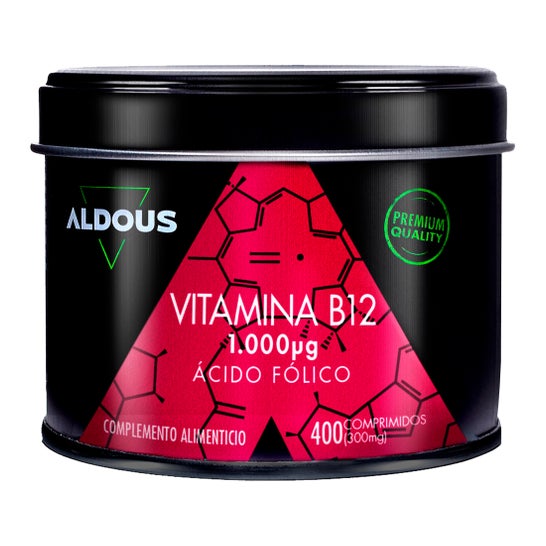 Aldous Vitamina B12 con Ácido Fólico 400comp