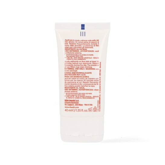 Rilastil Sun System Acnestil Crema Seborreguladora SPF50+ 40 ml