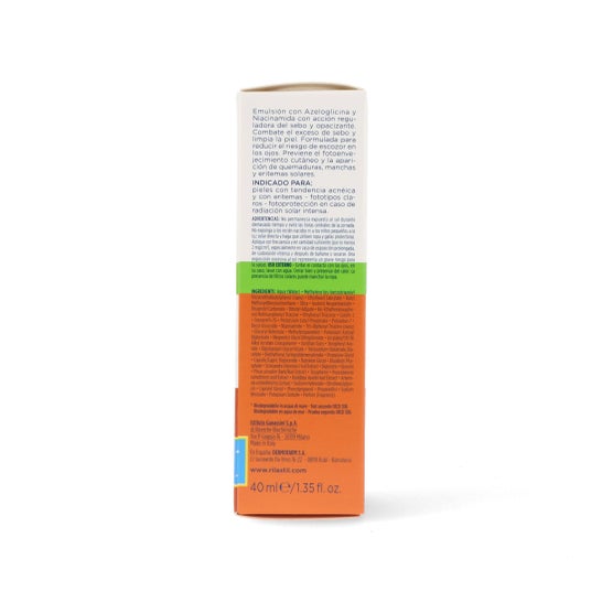 Rilastil Sun System Acnestil Crema Seborreguladora SPF50+ 40 ml