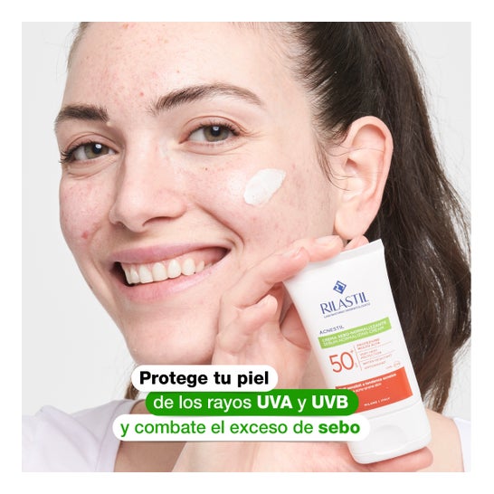 Rilastil Sun System Acnestil Crema Seborreguladora SPF50+ 40 ml