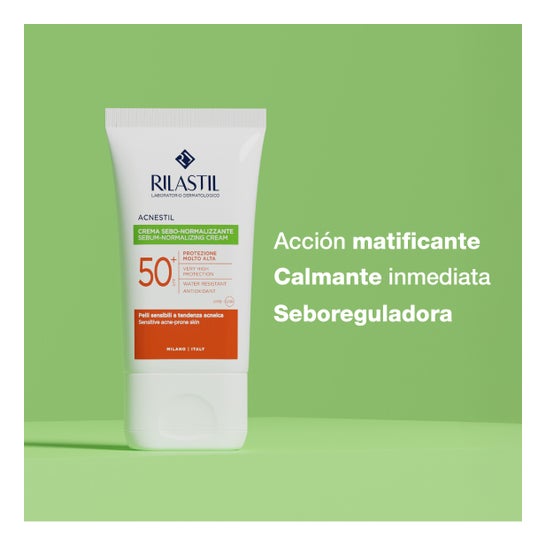 Rilastil Sun System Acnestil Crema Seborreguladora SPF50+ 40 ml