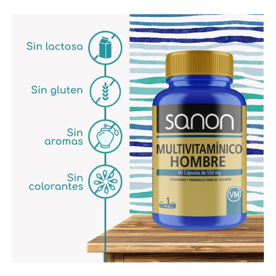 Sanon Multivitamínico Hombre 60caps