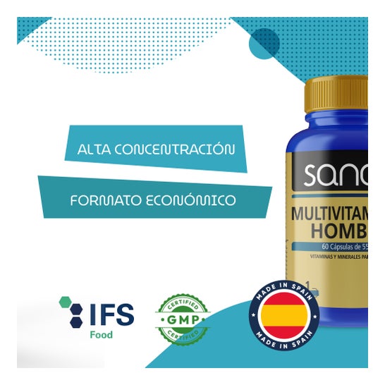 Sanon Multivitamínico Hombre 60caps