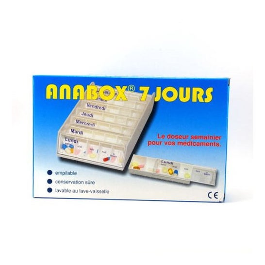Anabox ugentlig pilleæske hvid